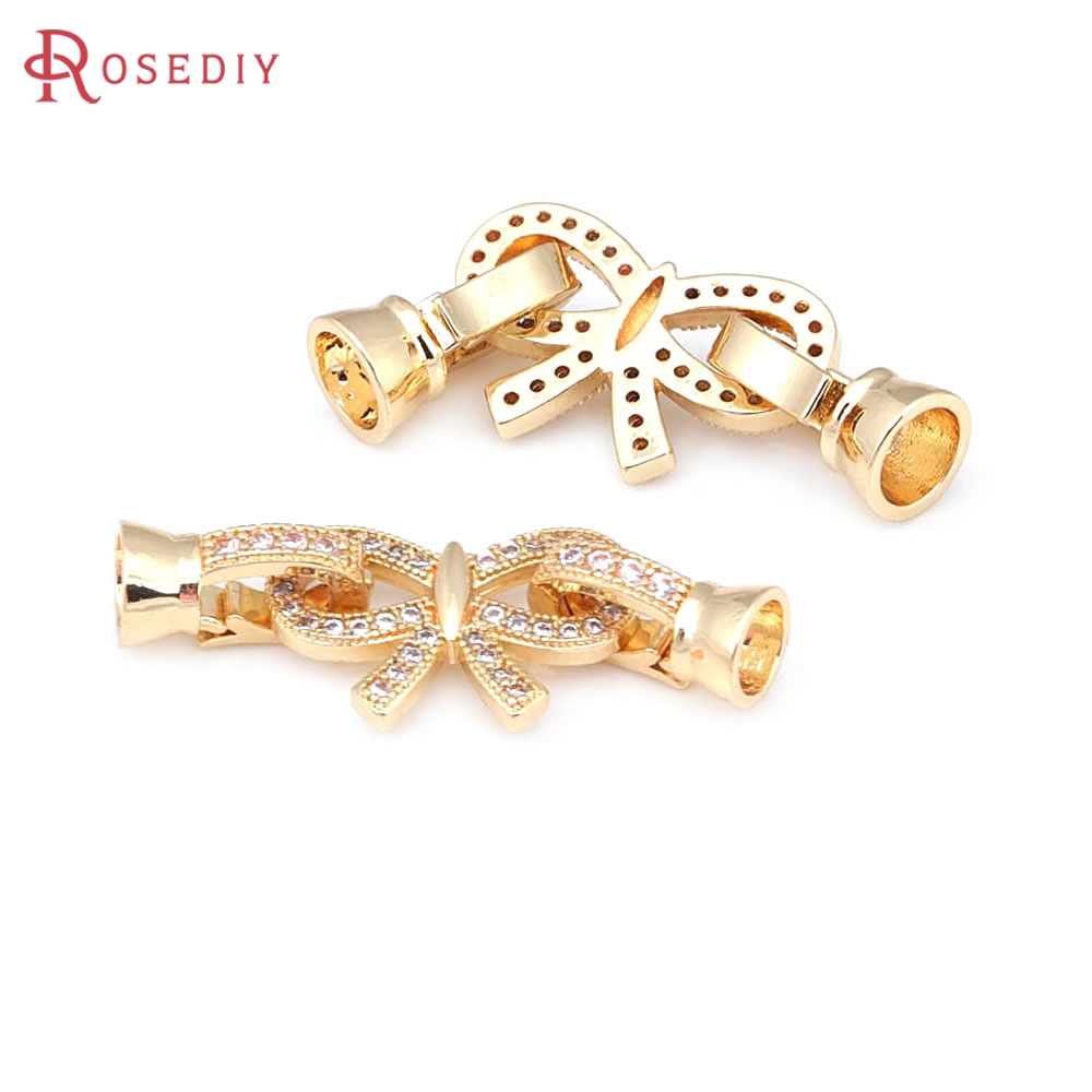 Jewelry Making Knots For Clasps - 18K Gold Color Infinite Symbol Bow-Knot