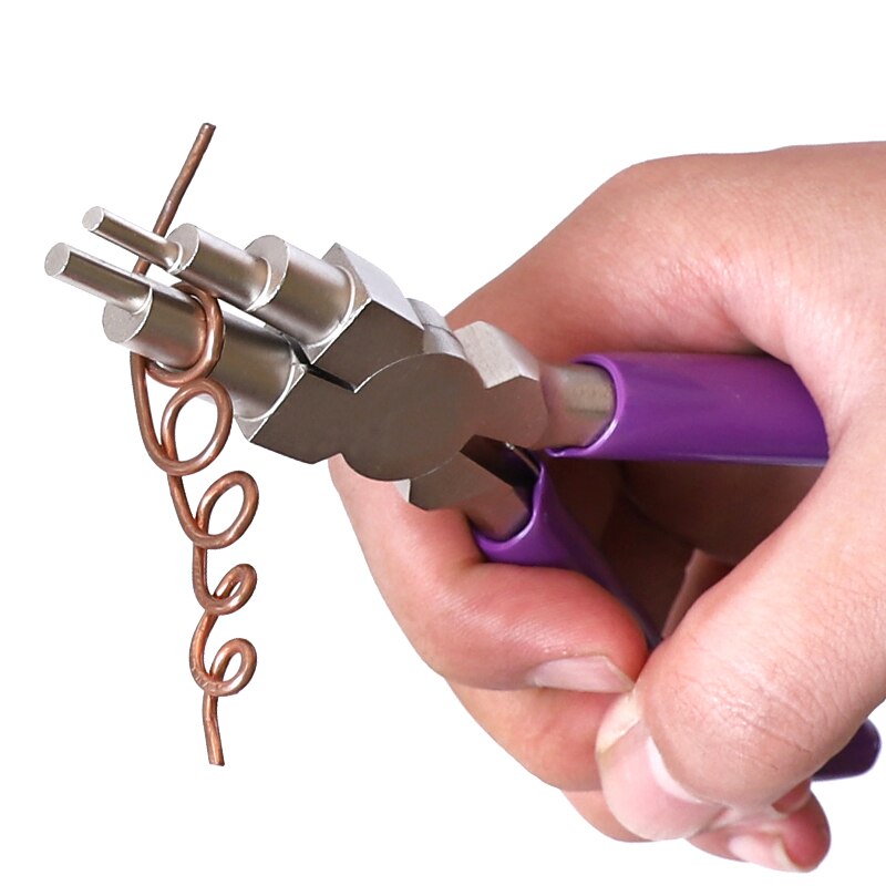 Jewelry Making Round Nose Pliers - Jewelry Pliers 6-In-1 Bail Making Pliers