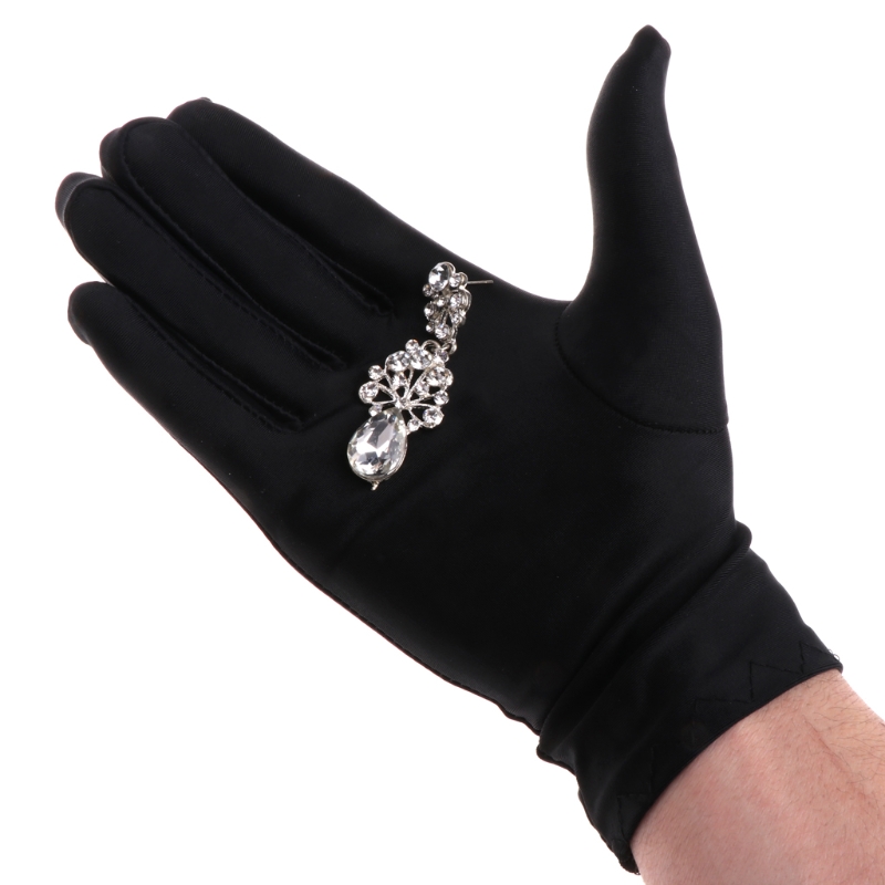 Jewelry Making Gloves - Black Cotton Gloves Jewelry Gloves for