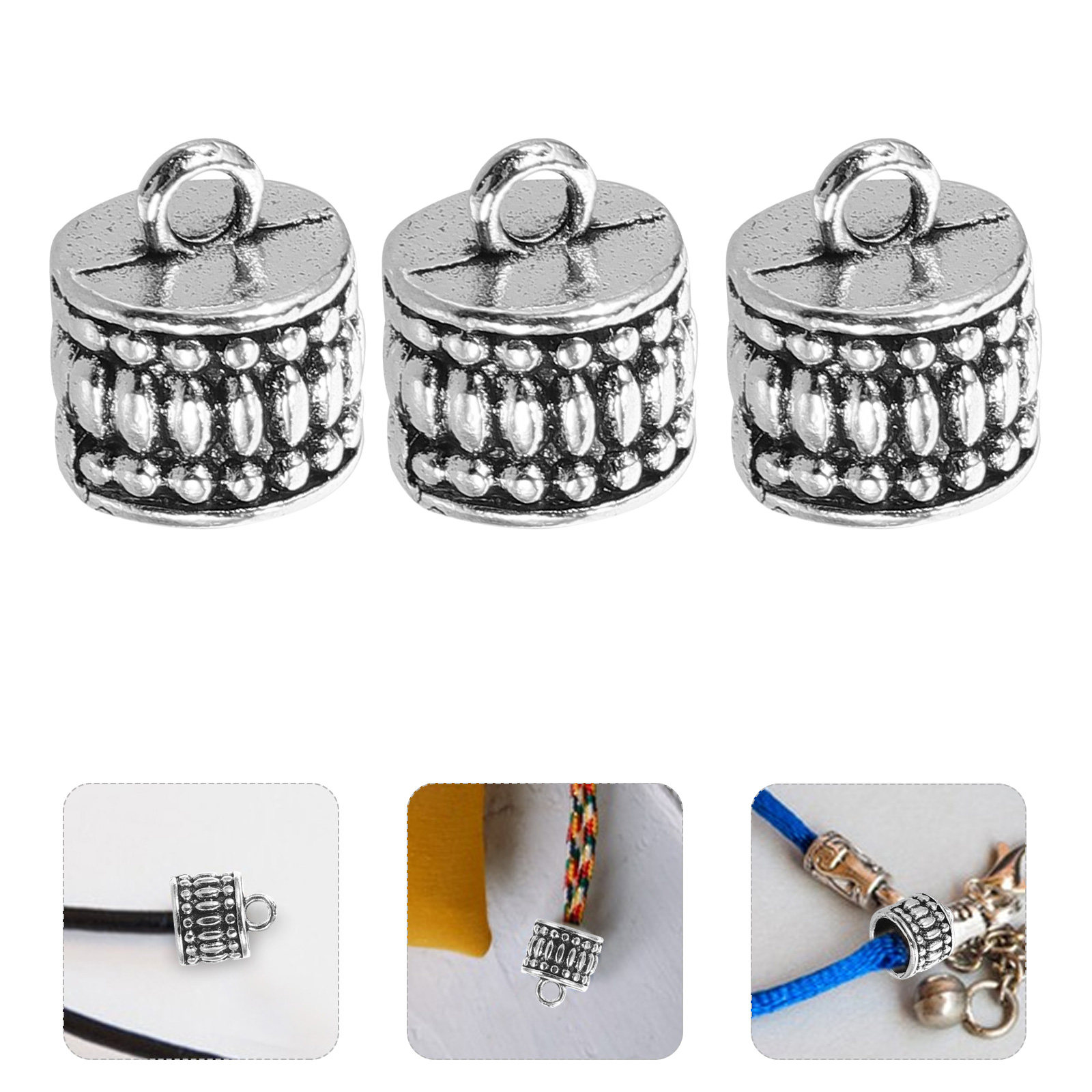 Jewelry Making Silver - 20Pcs Tibetan Silver Pendant Metal Beads