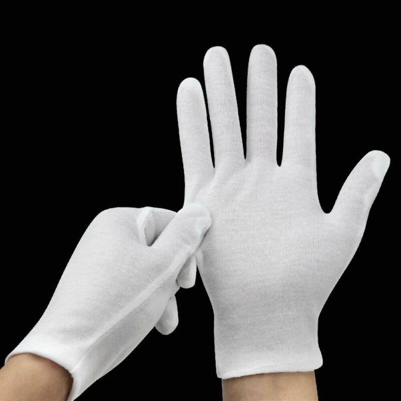 Jewelry Making Gloves - 24PCS White Gloves 12 Pairs Soft