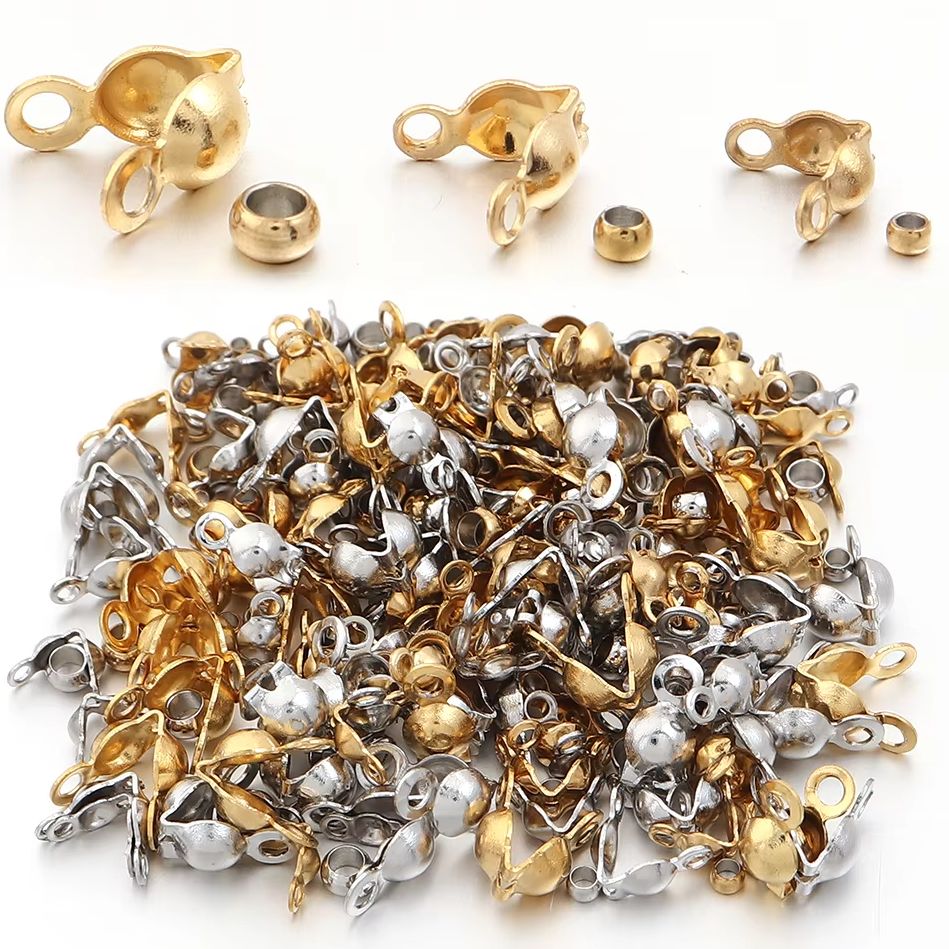 Jewelry Making Tutorial - 40-200pcs Stainless Steel Connector Clasp Crimp