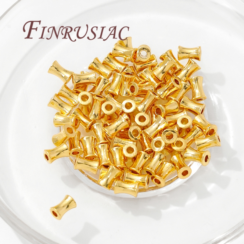 Jewelry Making Youtube - 18K Gold Plated Brass Tube Beads