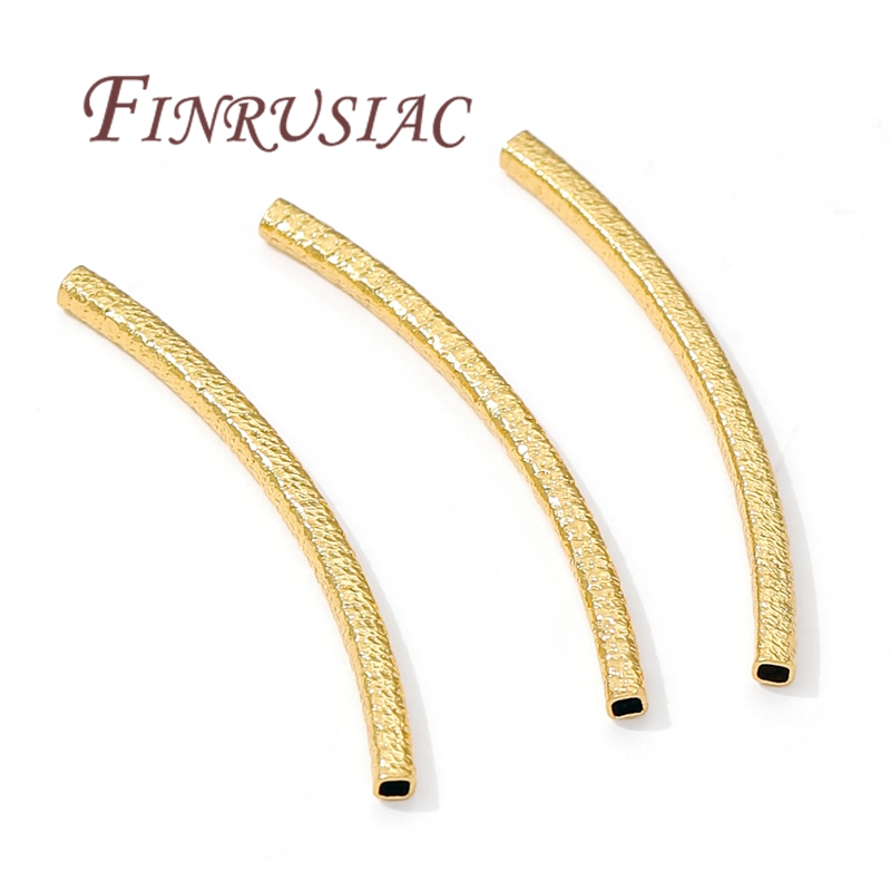 Jewelry Making Youtube - 35mm*2mm 18K Gold Plated Tube Spacer