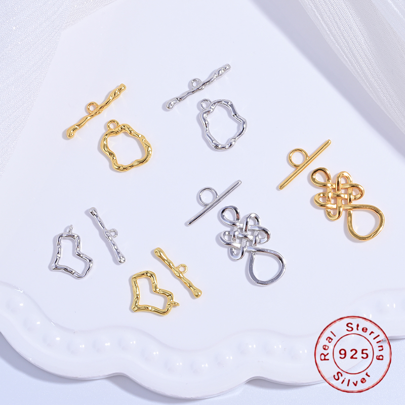 Jewelry Making Knots For Clasps - S925 Sterling Silver Chinese knot,Love Shape