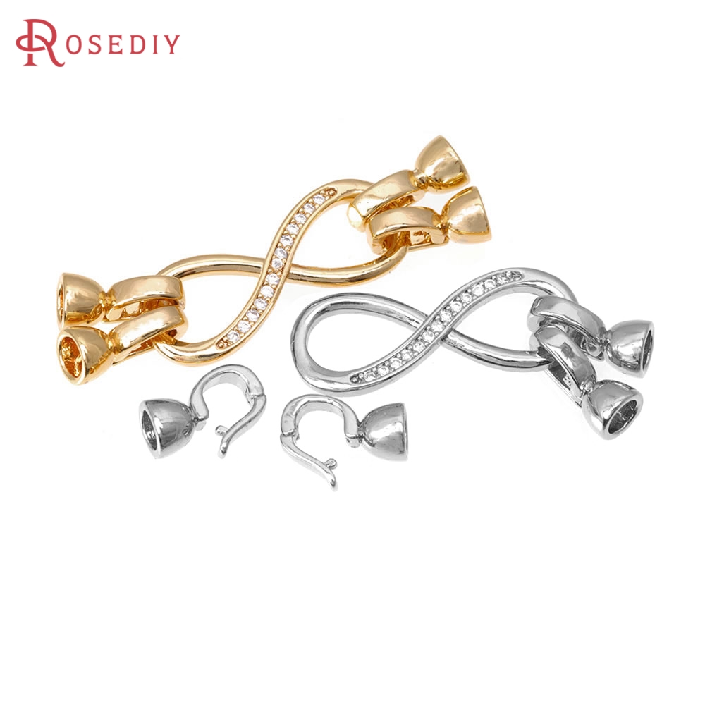 18K Gold Color Infinite Symbol - Jewelry Making Knots For Clasps ulasan dan harga