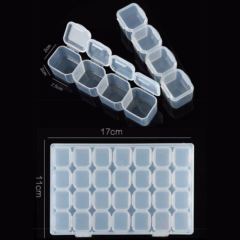 Transparent Nails Art Organize - Jewelry Making Organizer Box ulasan dan harga
