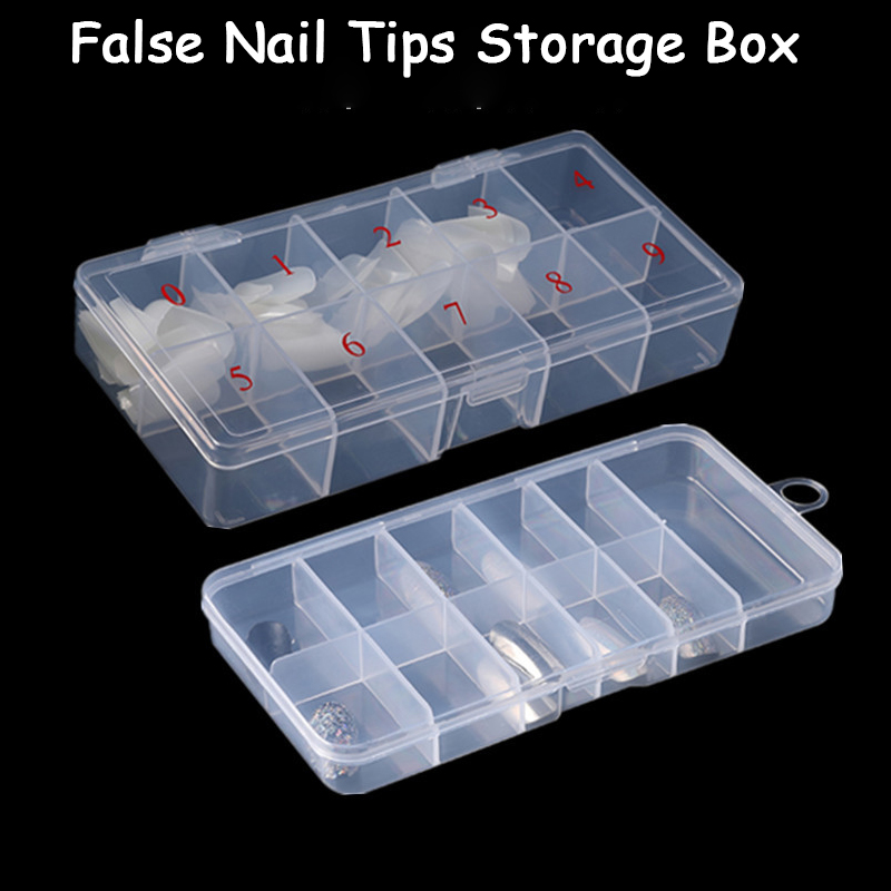 1box Empty Nail Tips Organizer - Jewelry Making Organizer Box ulasan dan harga