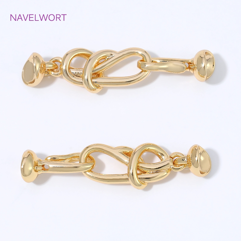 18K Gold Plated Infinity Knot  - Jewelry Making Knots For Clasps ulasan dan harga