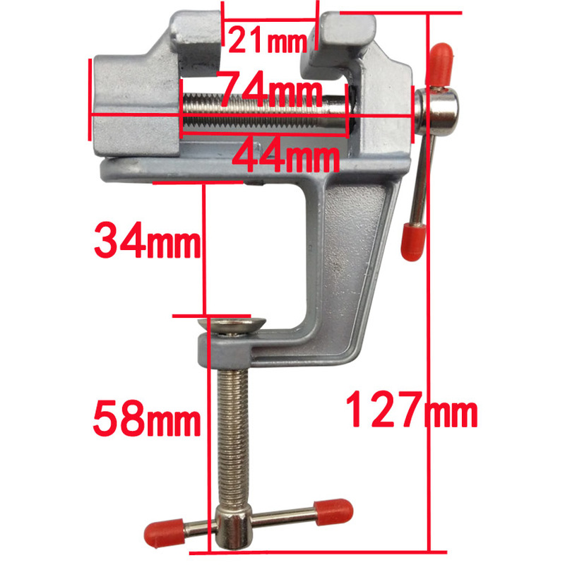 Aluminum Mini Table Clamp Smal - Jewelry Making Workshop ulasan dan harga