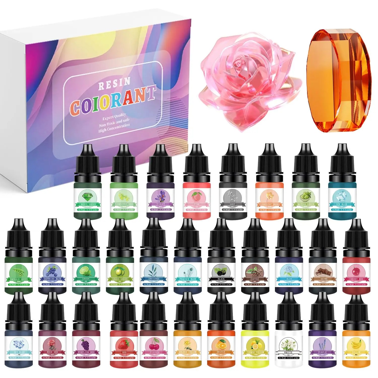 30Colors 5ml Epoxy Resin Pigme - Jewelry Making Tutorial ulasan dan harga