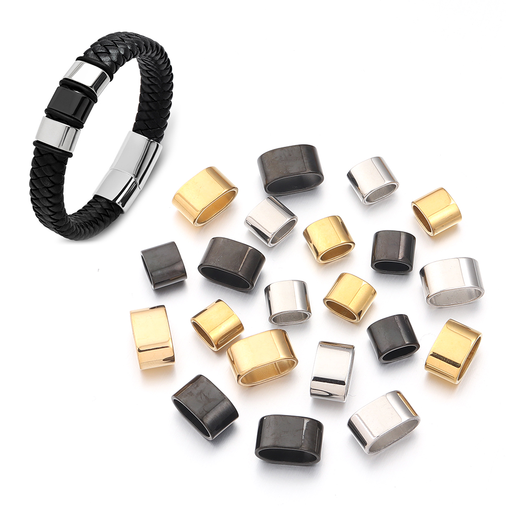 6pcs Flat Stainless Steel Tube - Jewelry Making Youtube ulasan dan harga