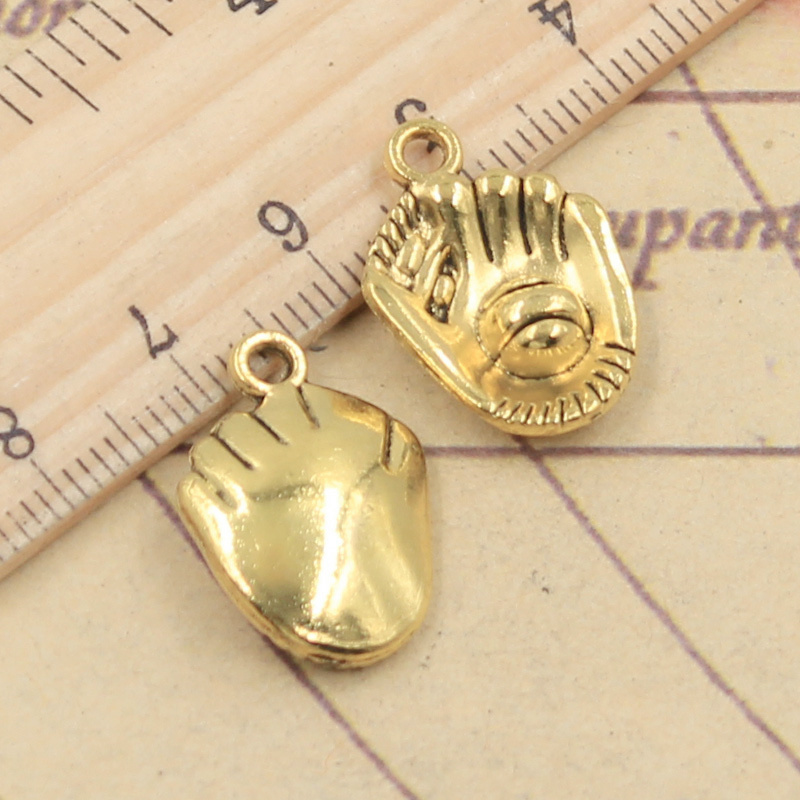 10pcs 3colors Charms Baseball  - Jewelry Making Gloves ulasan dan harga