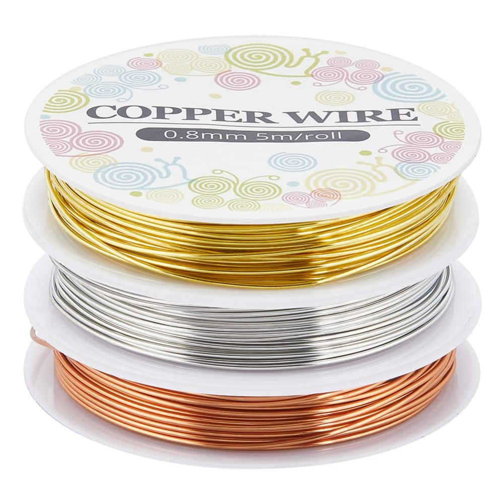 12.8M Copper Jewelry Wire 0.8m - Jewelry Making Tutorial ulasan dan harga