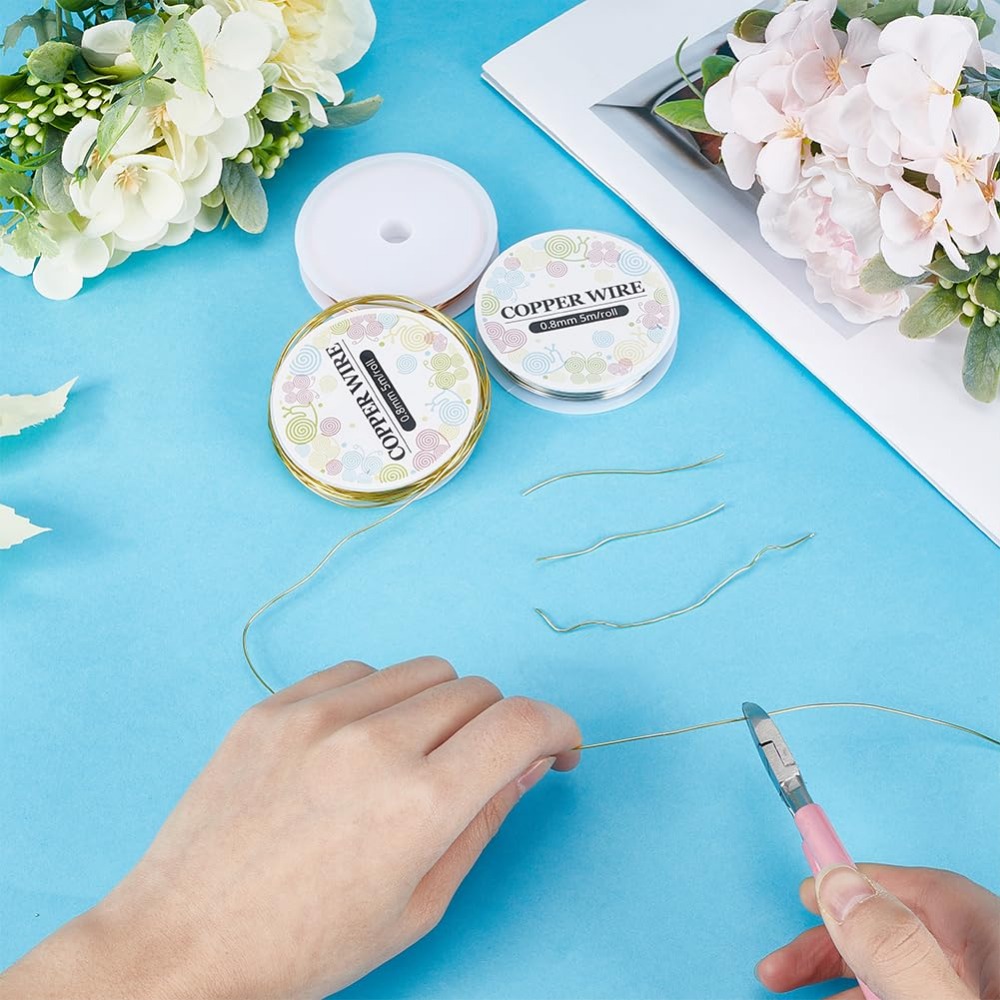 12.8M Copper Jewelry Wire 0.8m - Jewelry Making Tutorial ulasan dan harga