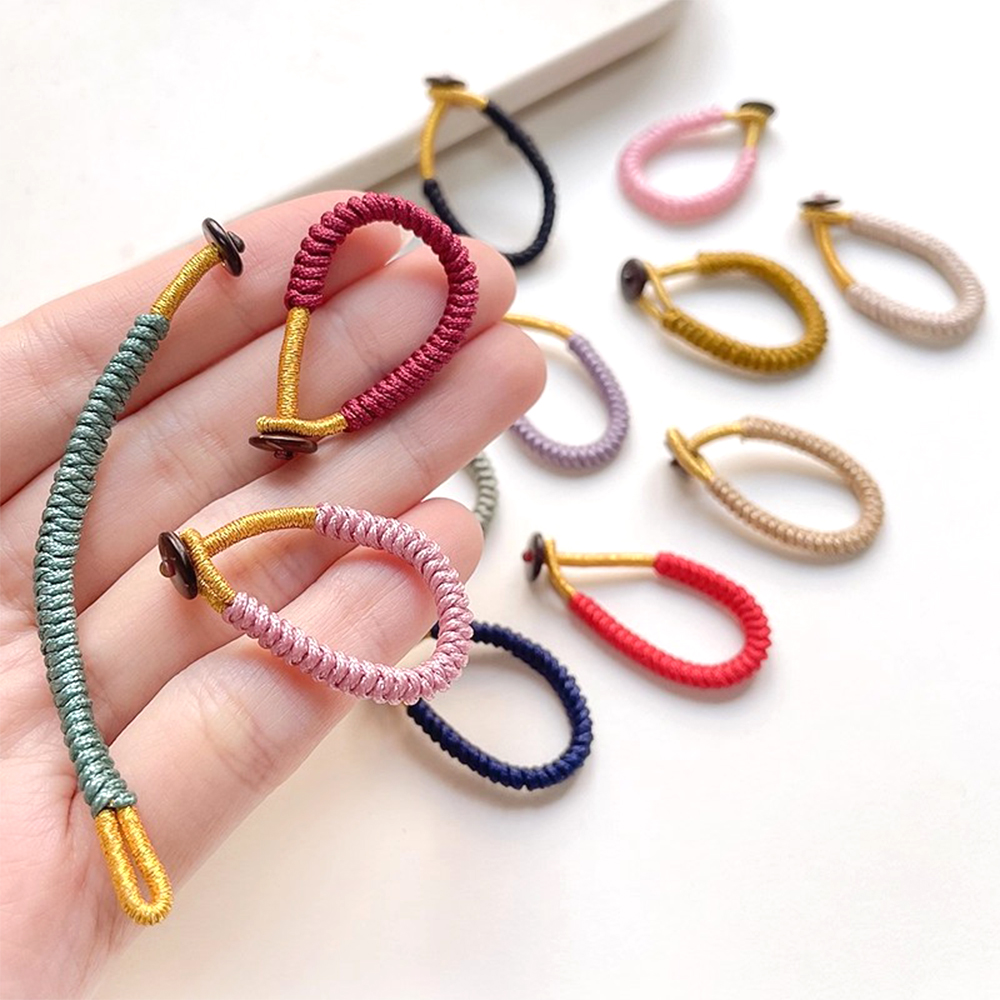 8 Pieces Solid Color Handmade  - Jewelry Making Knots For Clasps ulasan dan harga