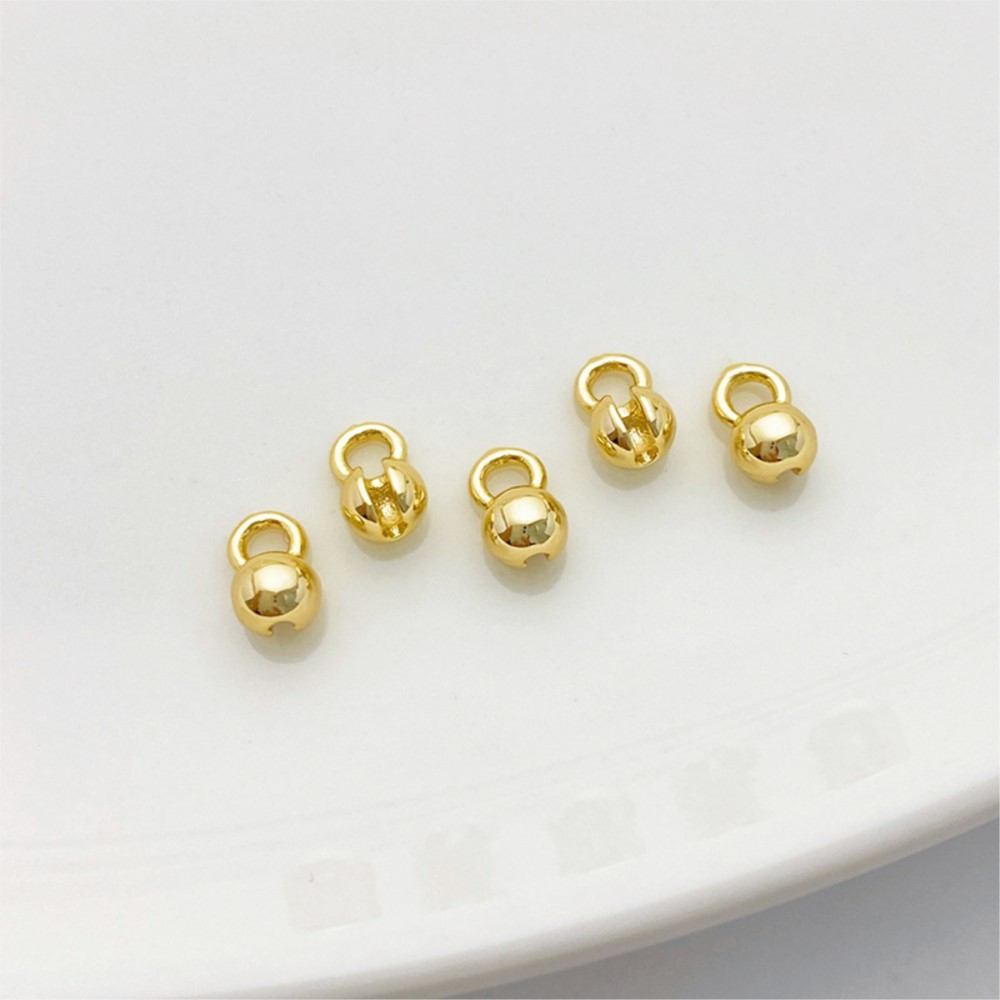 10pcs Real 18K Gold Plated Cri - Jewelry Making Knots For Clasps ulasan dan harga