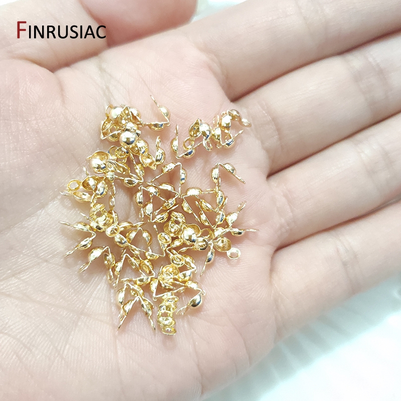 3mm/4mm Calotte Crimp Bead Tip - Jewelry Making Knots For Clasps ulasan dan harga