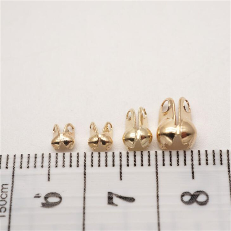 200pcs Metal Crimp End Tips Kn - Jewelry Making Knots For Clasps ulasan dan harga