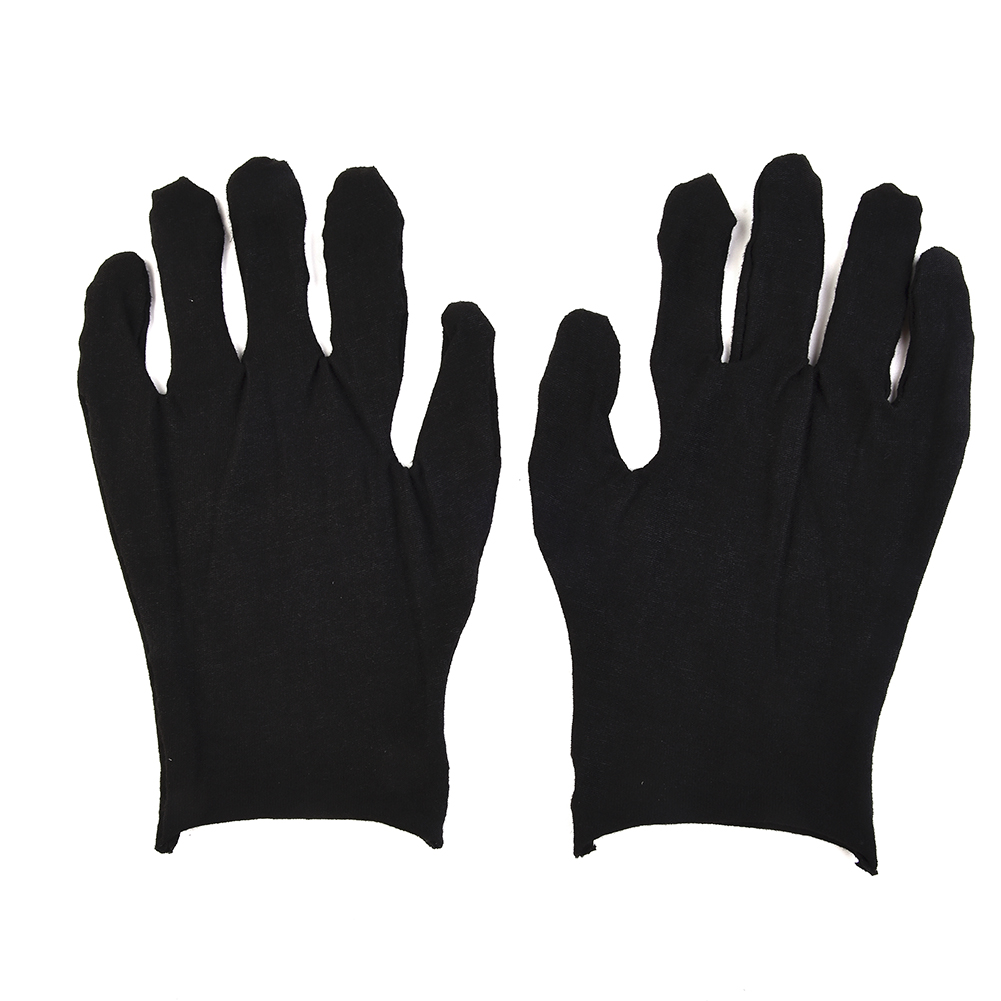 12 Pairs Black Cotton Gloves S - Jewelry Making Gloves ulasan dan harga