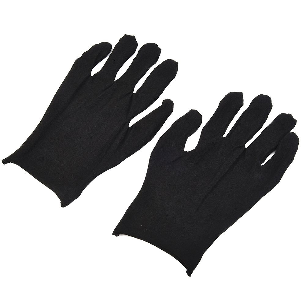 12 Pairs Black Cotton Gloves S - Jewelry Making Gloves ulasan dan harga