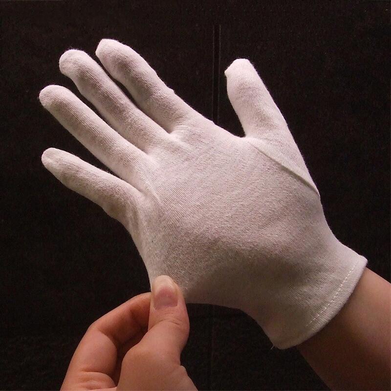 12Pairs White Cotton Work Glov - Jewelry Making Gloves ulasan dan harga