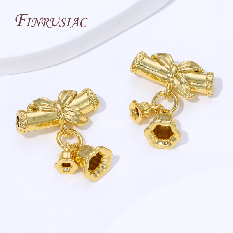 2/4/8Pcs 18K Gold Plated Bail  - Jewelry Making Youtube ulasan dan harga