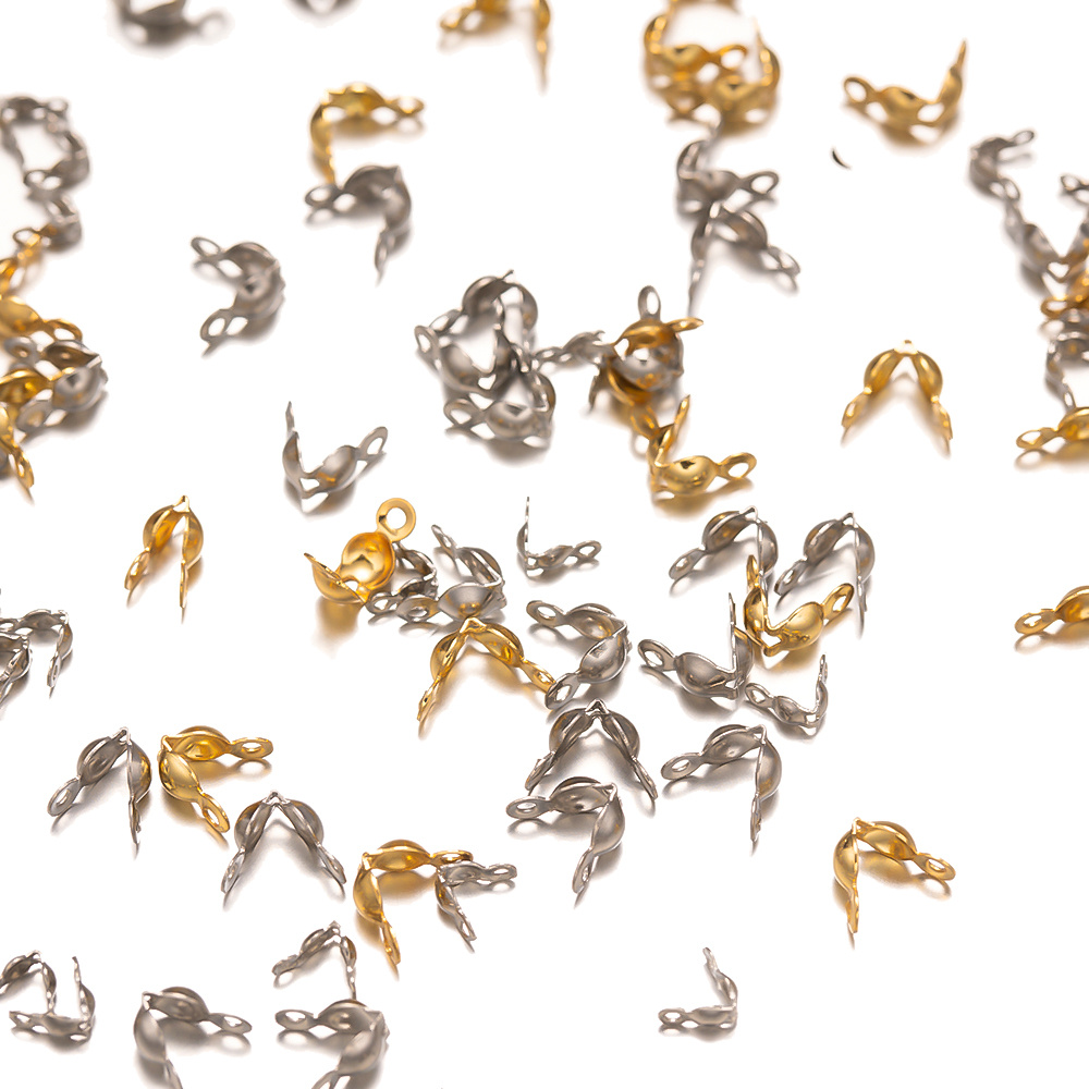 100pcs Stainless Steel Crimp B - Jewelry Making Knots For Clasps ulasan dan harga