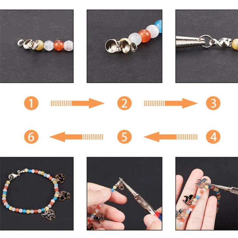 100pcs Stainless Steel Crimp B - Jewelry Making Knots For Clasps ulasan dan harga