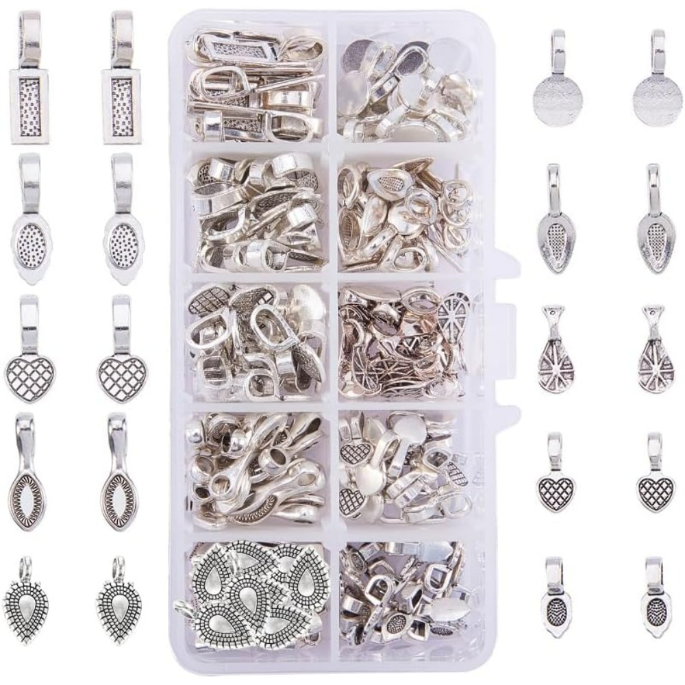 200 Pieces 10 Style Tibetan Si - Jewelry Making Silver ulasan dan harga