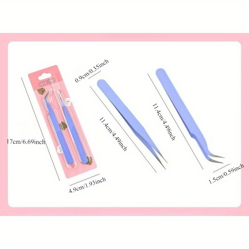 6pcs Tweezers Set - Angle and  - Jewelry Making Workshop ulasan dan harga