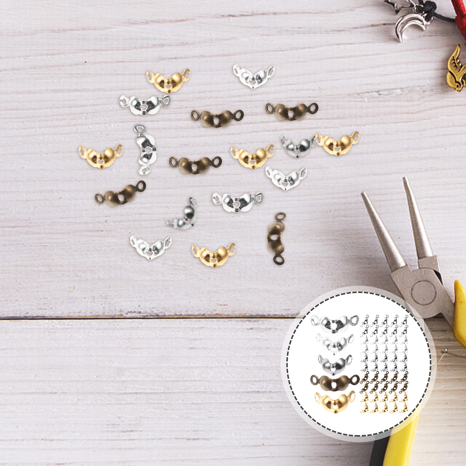 1000Pcs Jewelry Knot Covers Me - Jewelry Making Knots For Clasps ulasan dan harga