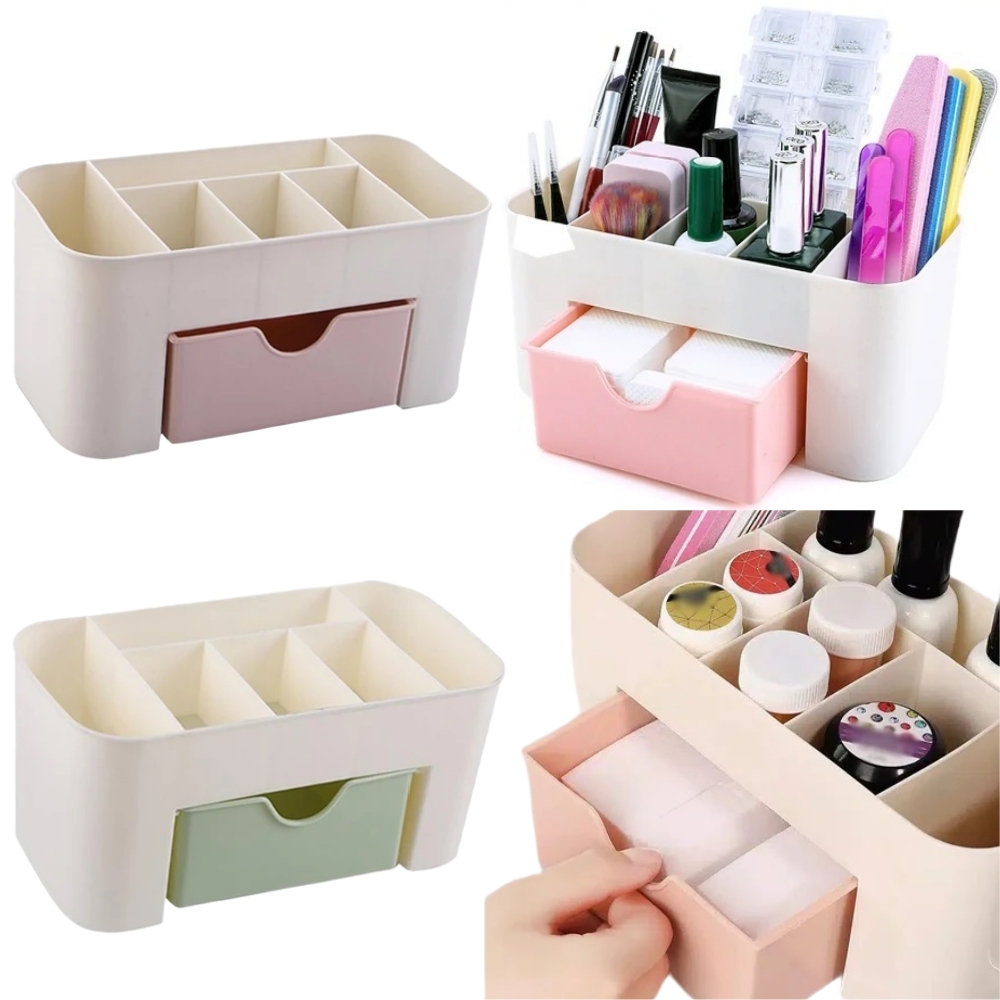 Nail Art Organizer Desktop Dra - Jewelry Making Organizer Box ulasan dan harga