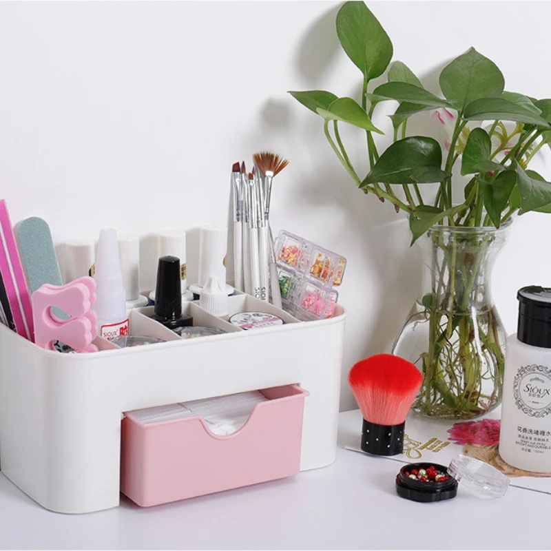 Nail Art Organizer Desktop Dra - Jewelry Making Organizer Box ulasan dan harga