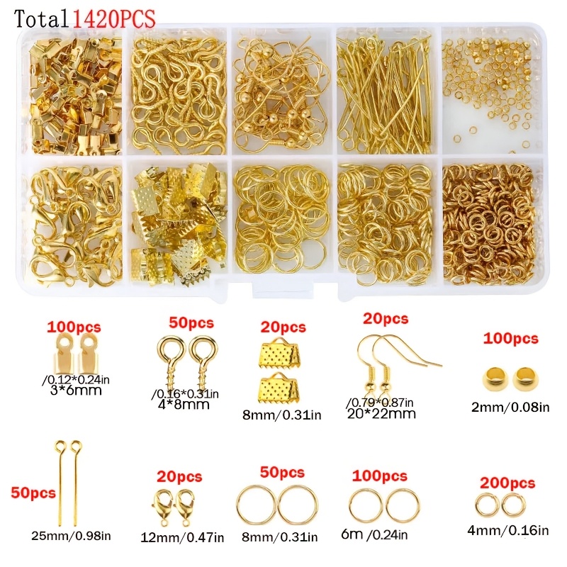 1420pcs 1box Jewelry Findings  - Jewelry Making Tools ulasan dan harga