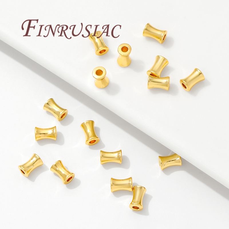 18K Gold Plated Brass Tube Bea - Jewelry Making Youtube ulasan dan harga