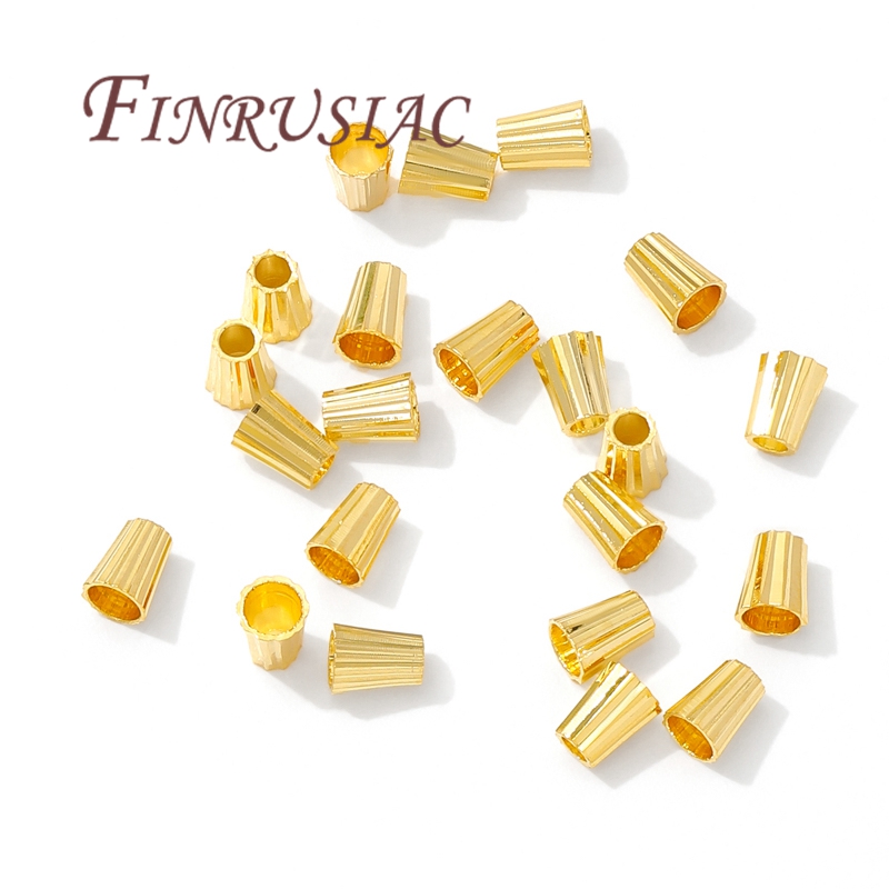 18K Gold Plated Brass Tube Bea - Jewelry Making Youtube ulasan dan harga