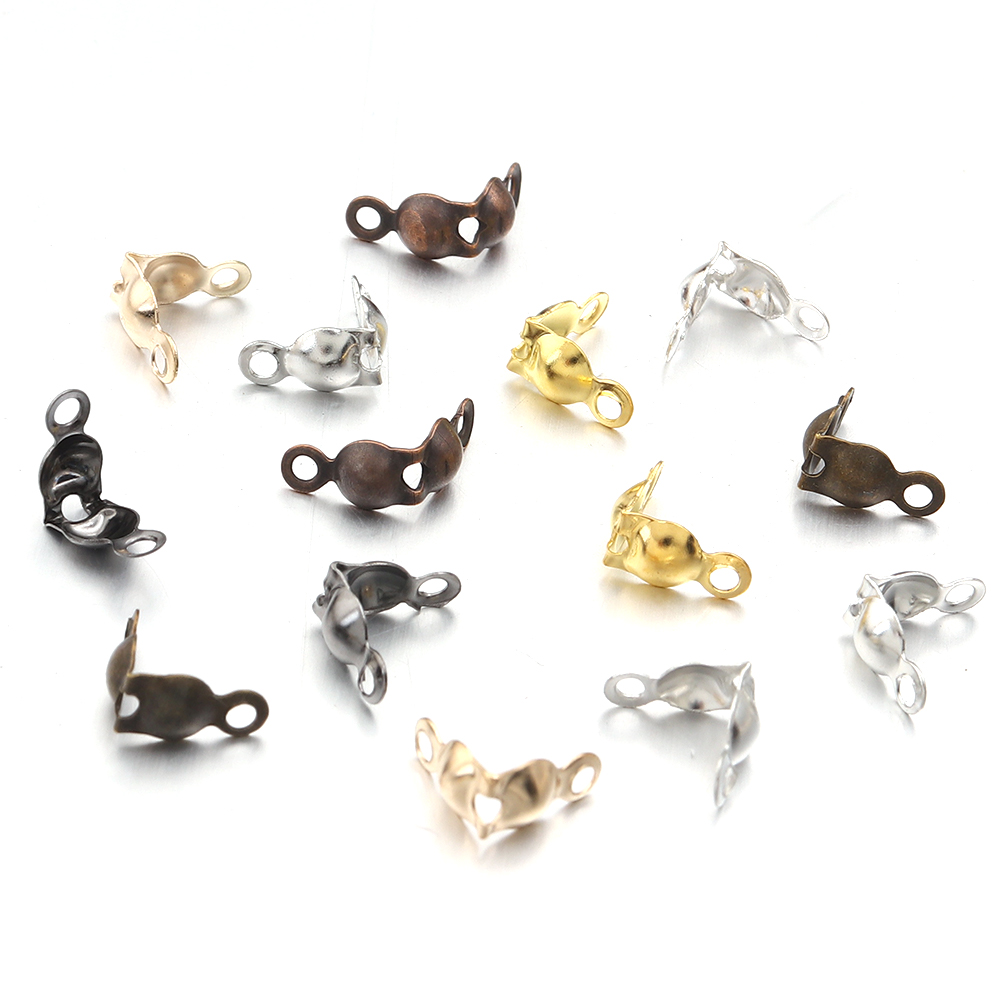 200pcs/lot Metal End Crimps Be - Jewelry Making Knots For Clasps ulasan dan harga