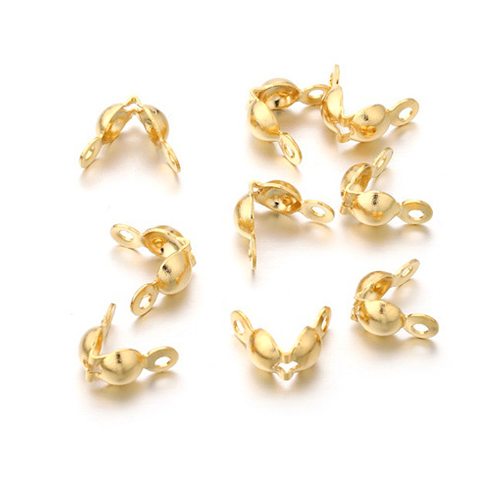 100Pcs Stainless Steel Gold Pl - Jewelry Making Knots For Clasps ulasan dan harga