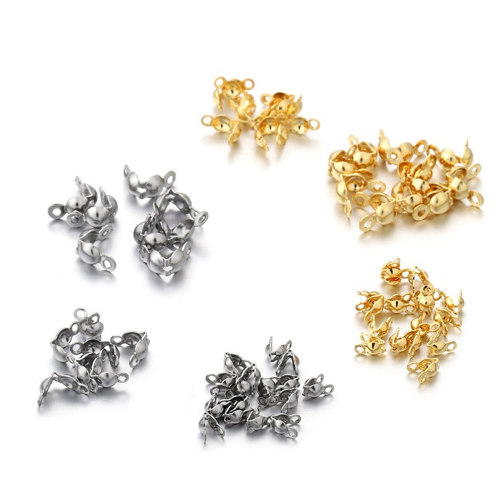100Pcs Stainless Steel Gold Pl - Jewelry Making Knots For Clasps ulasan dan harga